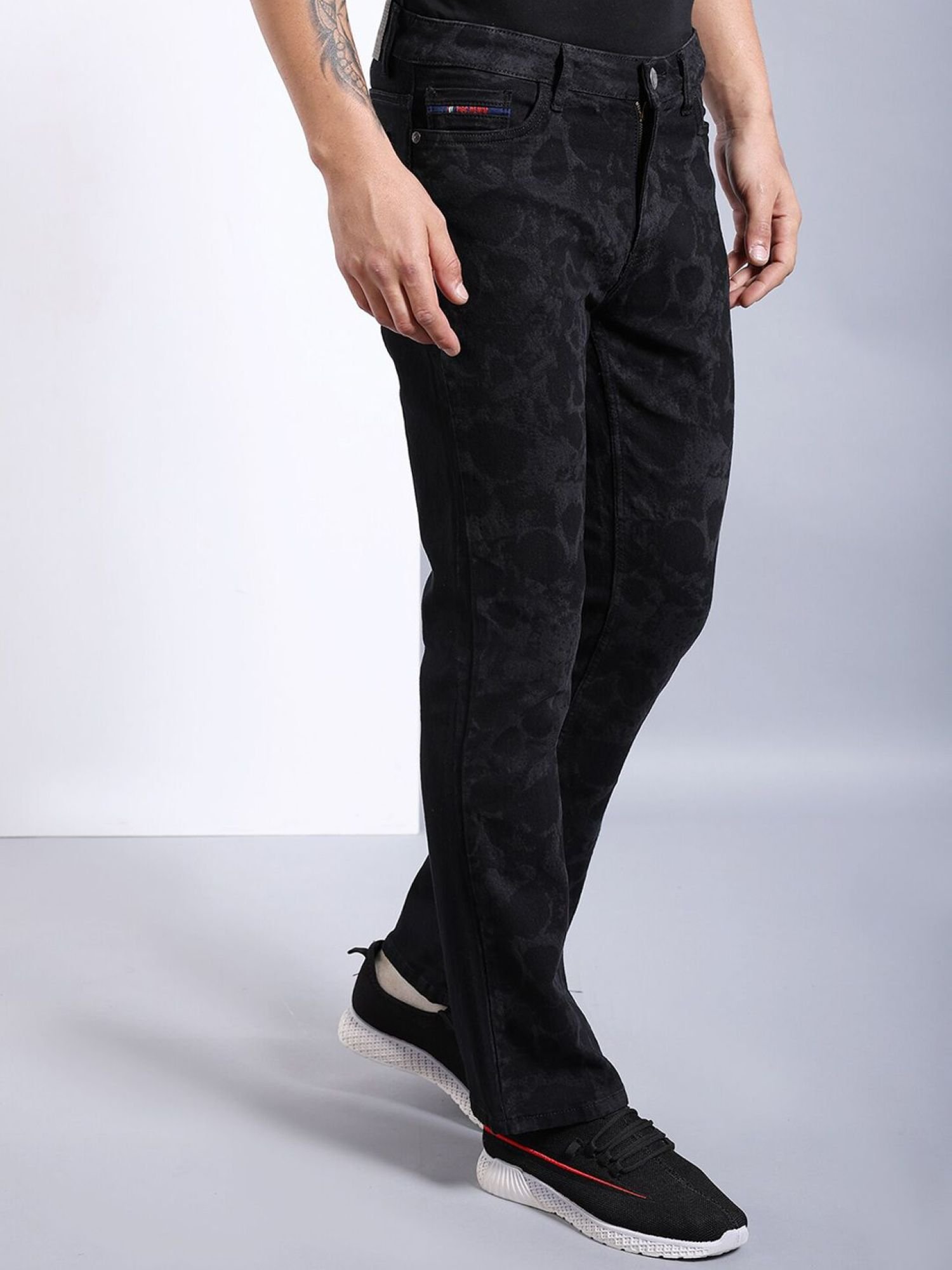 Men Bootcut Mid Rise Stretchable Jeans
