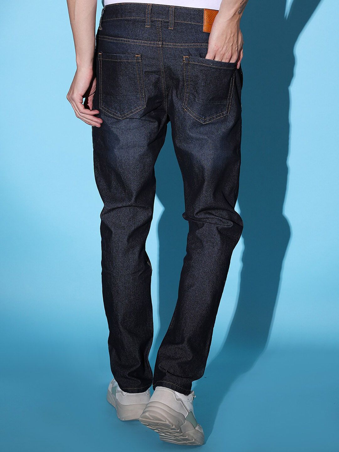 Men Slim Fit Mid Rise Jeans