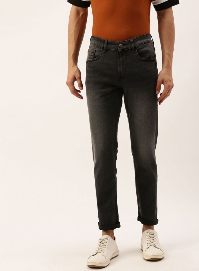 Men Slim Fit Mid Rise Jeans