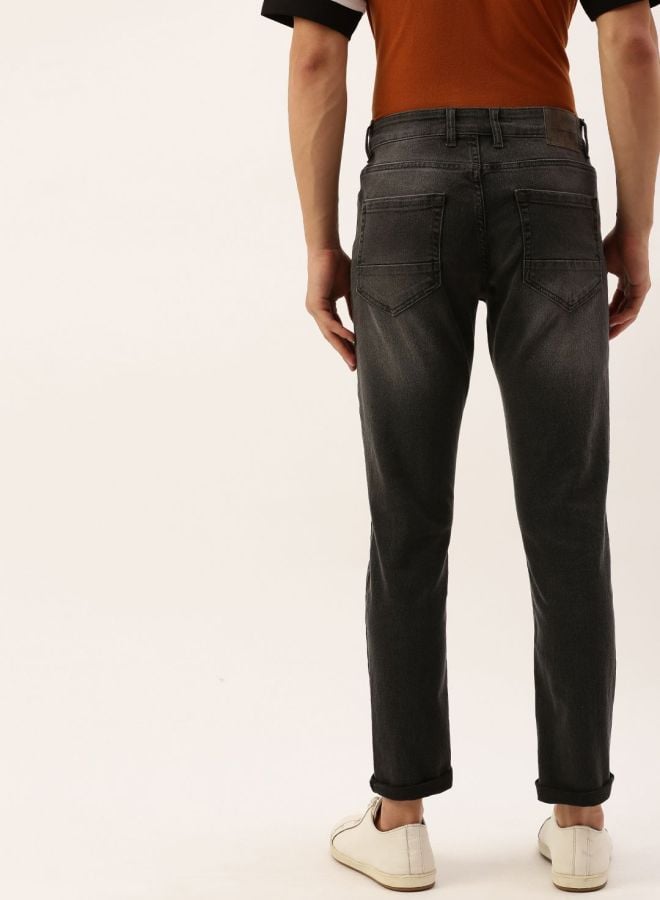 Men Slim Fit Mid Rise Jeans