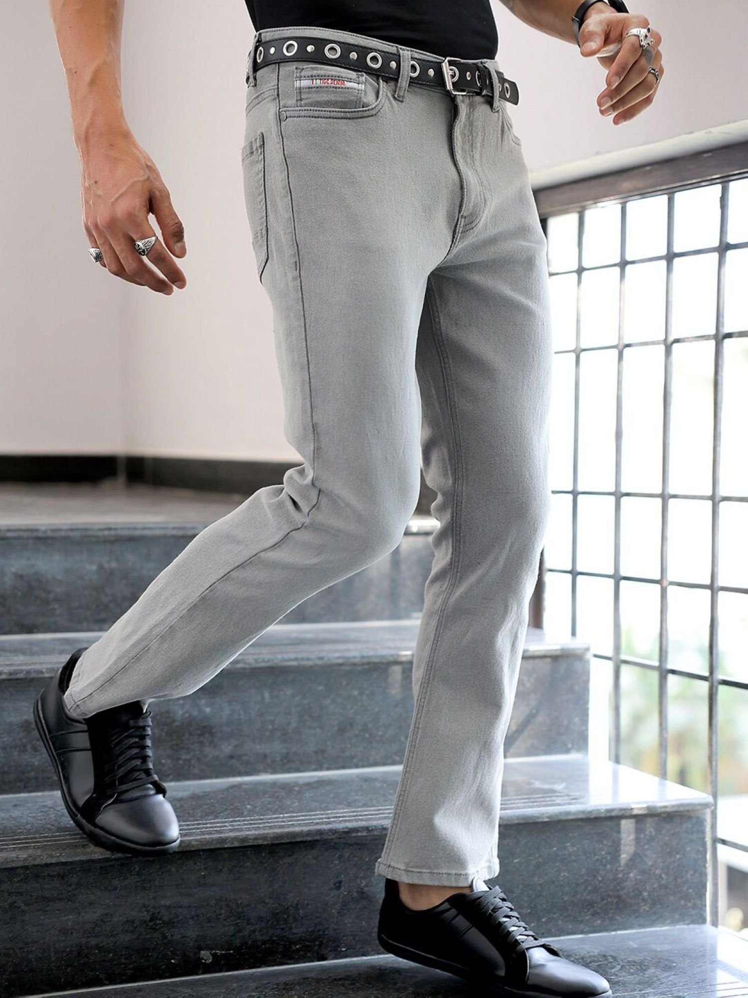 Men Bootcut Mid Rise Stretchable Jeans