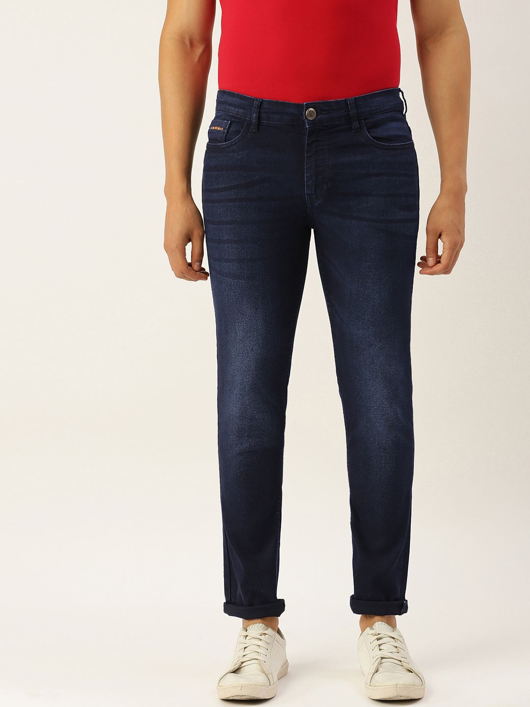 Men Slim Fit Mid Rise Stretchable Jeans