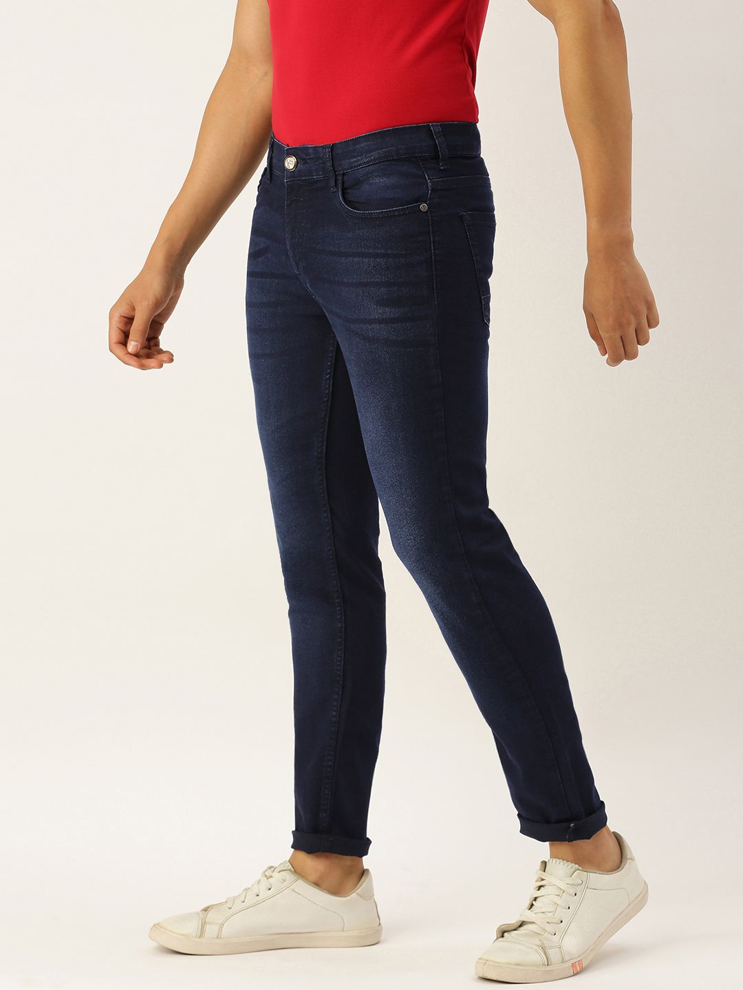 Men Slim Fit Mid Rise Stretchable Jeans