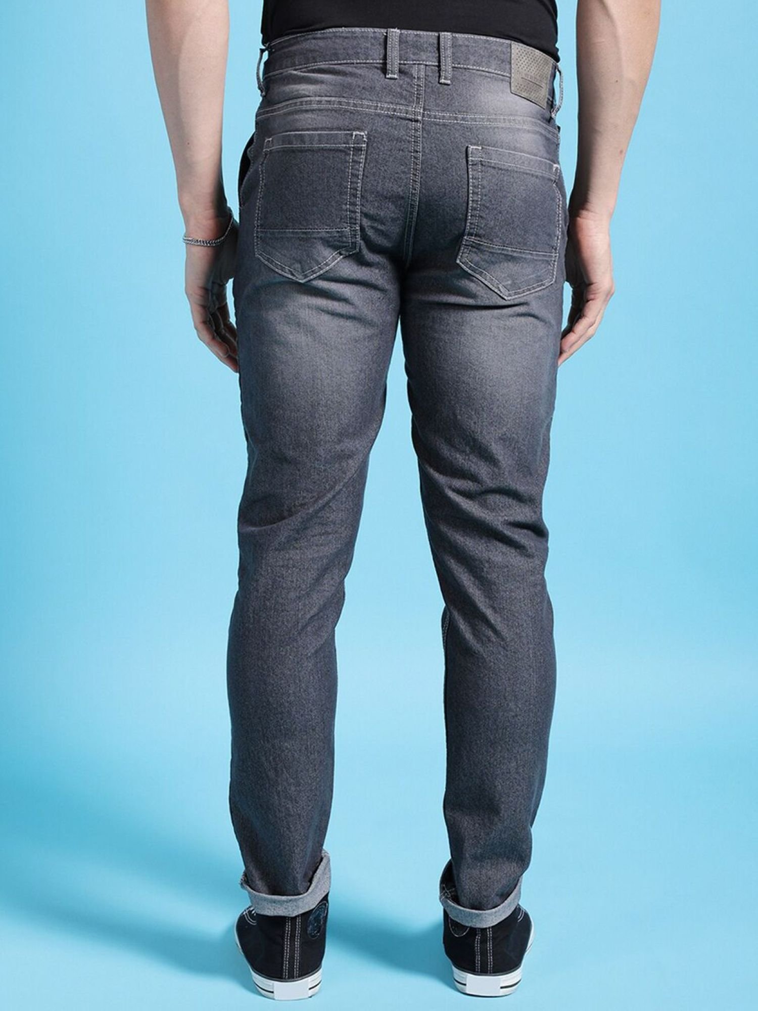 Men Slim Fit Mid Rise Jeans
