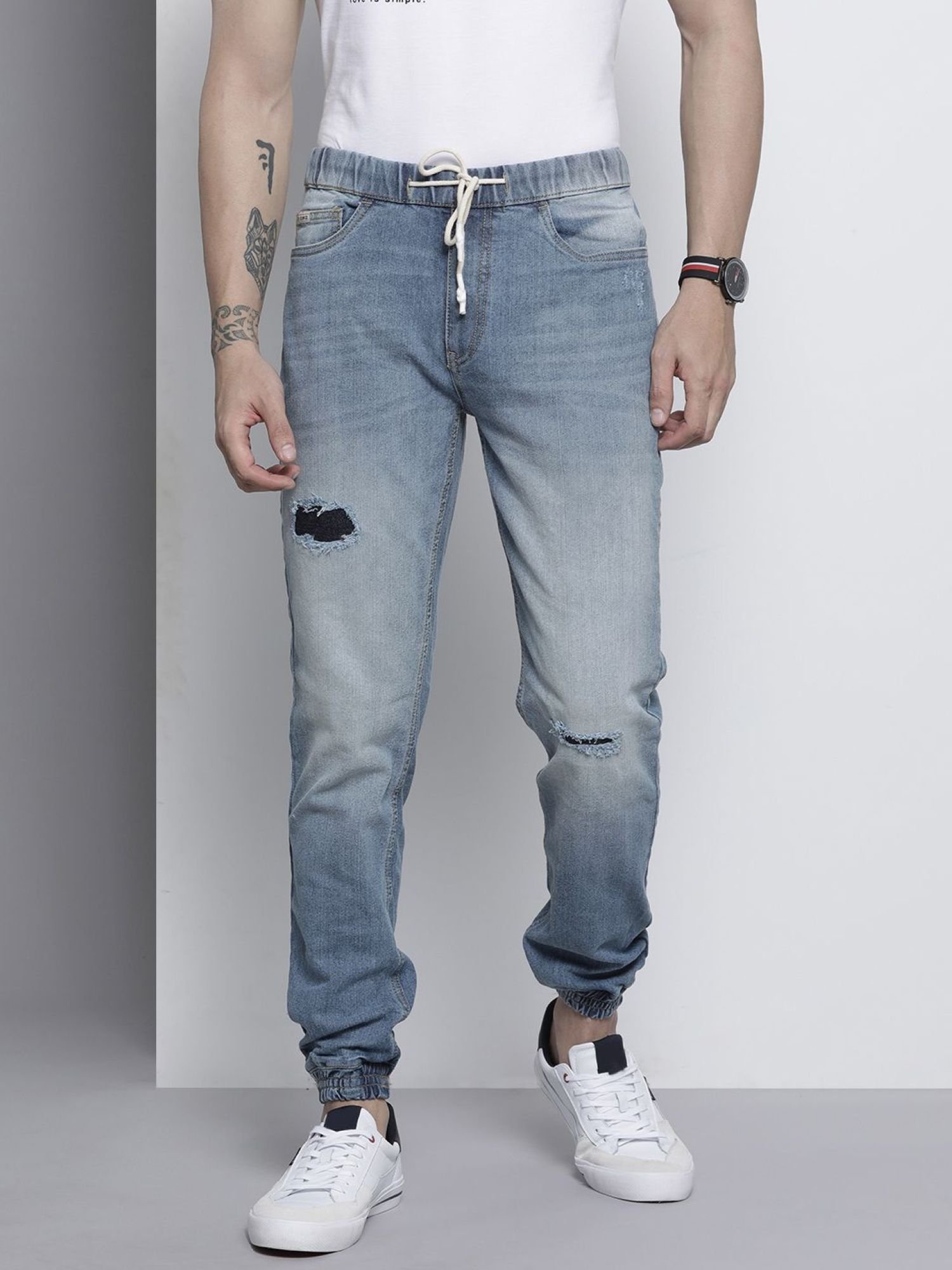 Men Slim Fit Mid Rise Stretchable Jeans