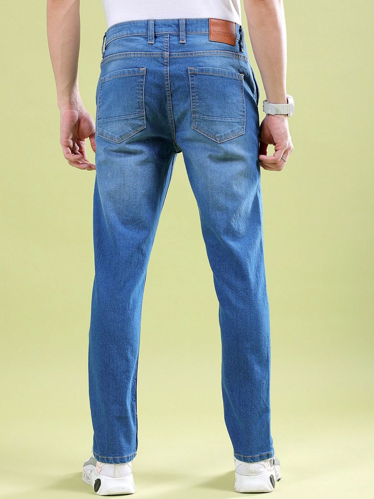 Men Slim Fit Mid Rise Jeans