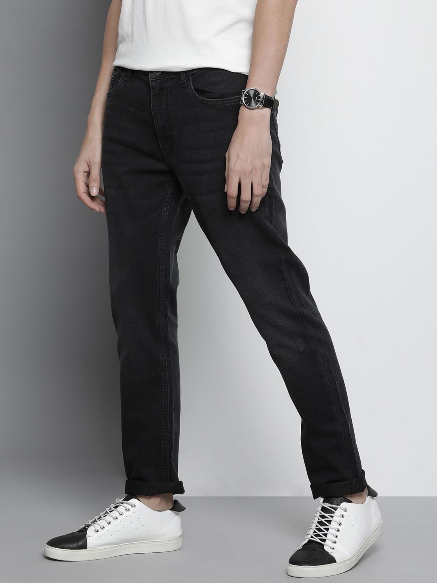 Men Slim Fit Mid Rise Stretchable Jeans