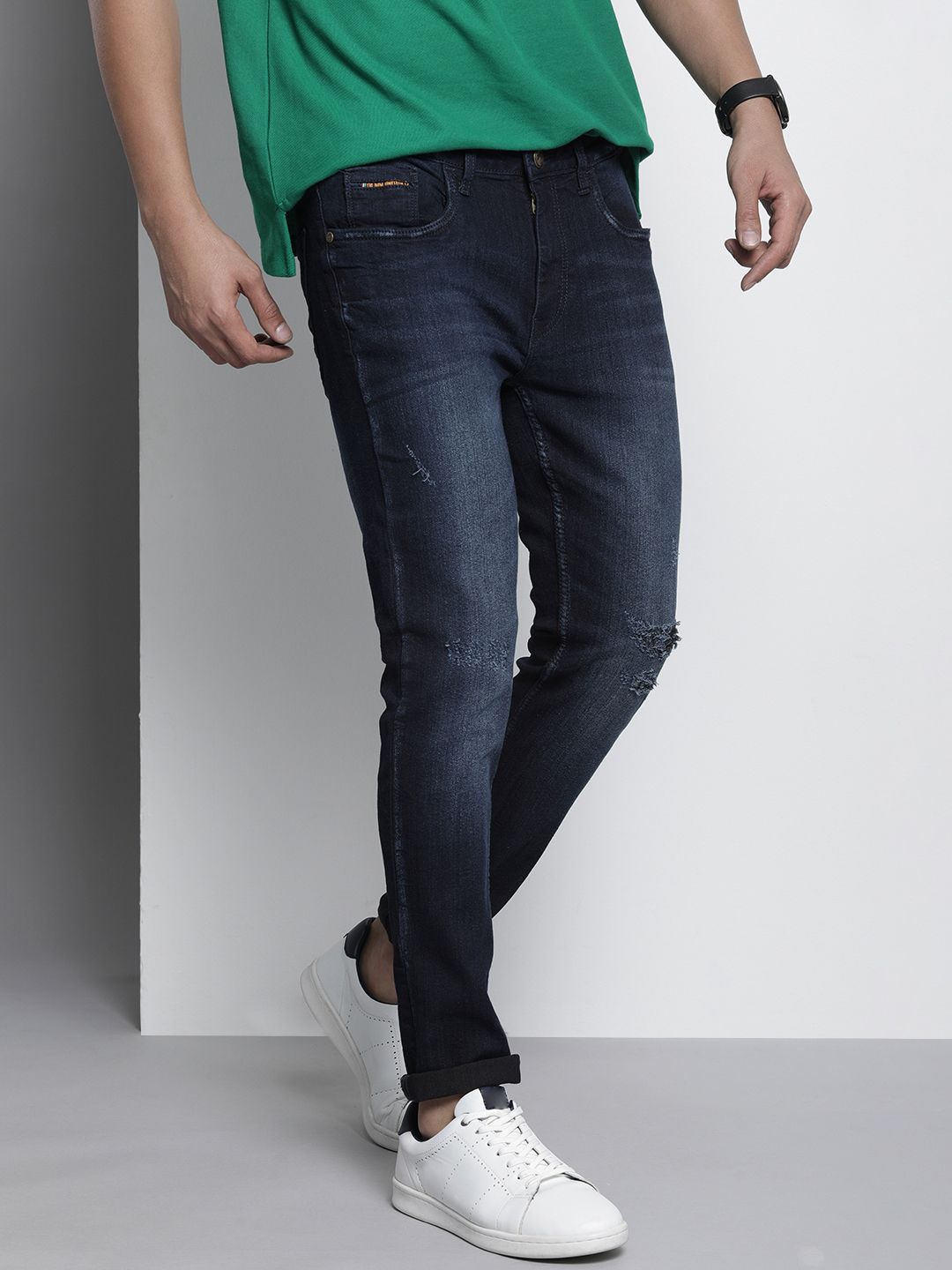 Men Skinny Fit Mid Rise Stretchable Jeans