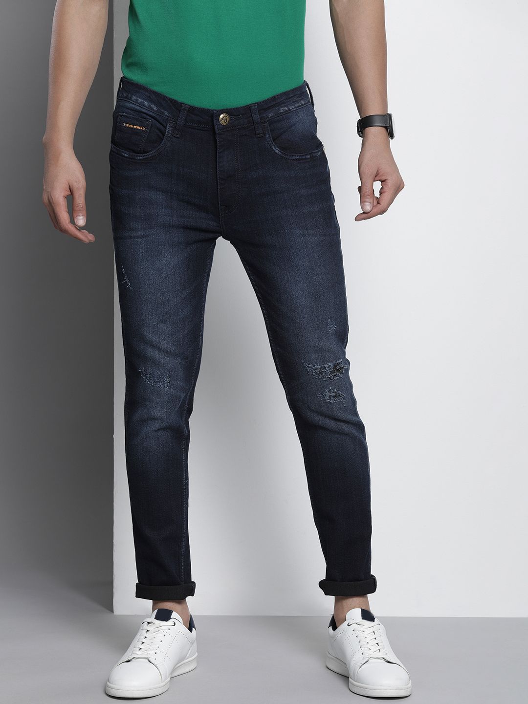 Men Skinny Fit Mid Rise Stretchable Jeans