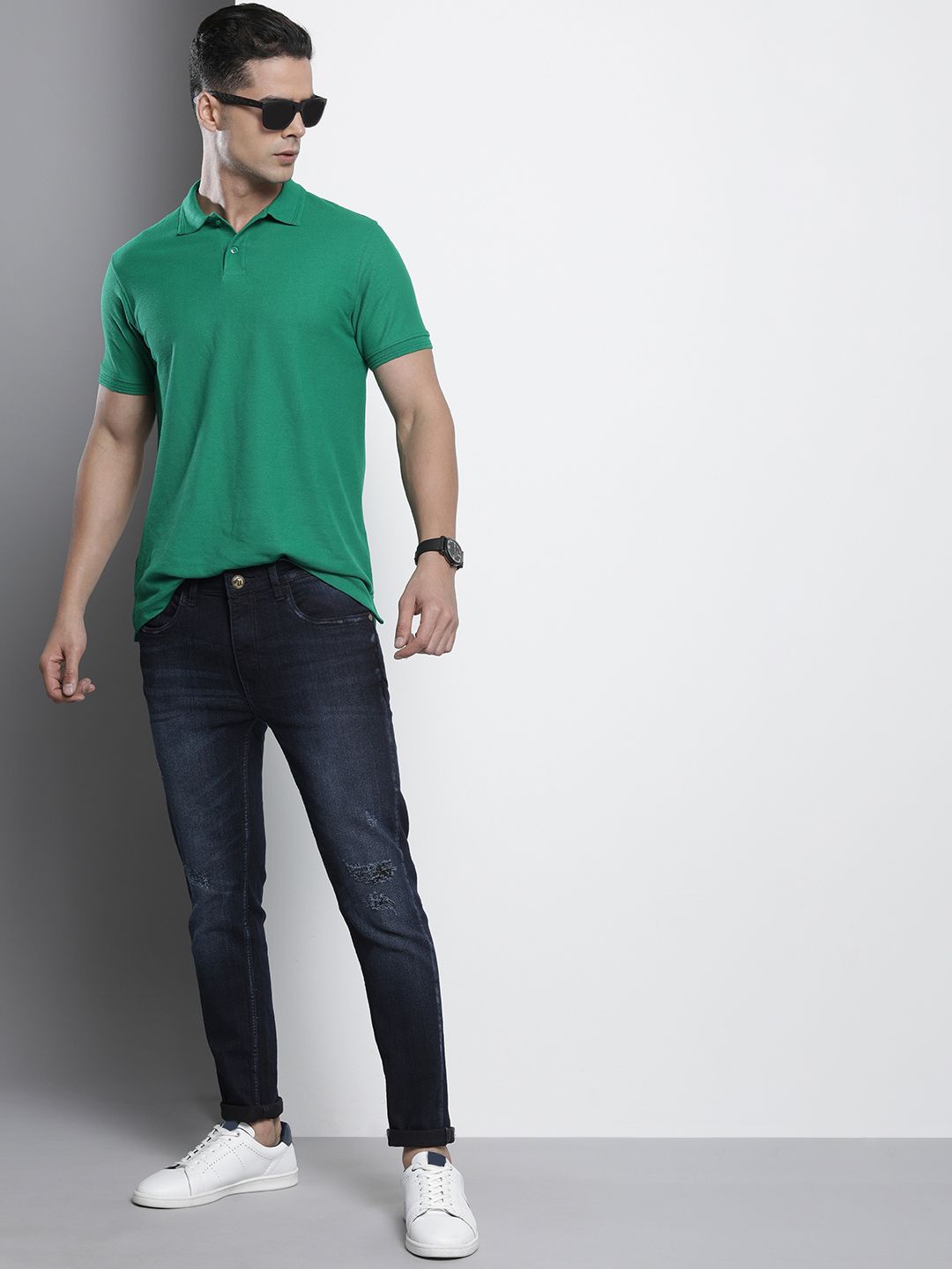 Men Skinny Fit Mid Rise Stretchable Jeans