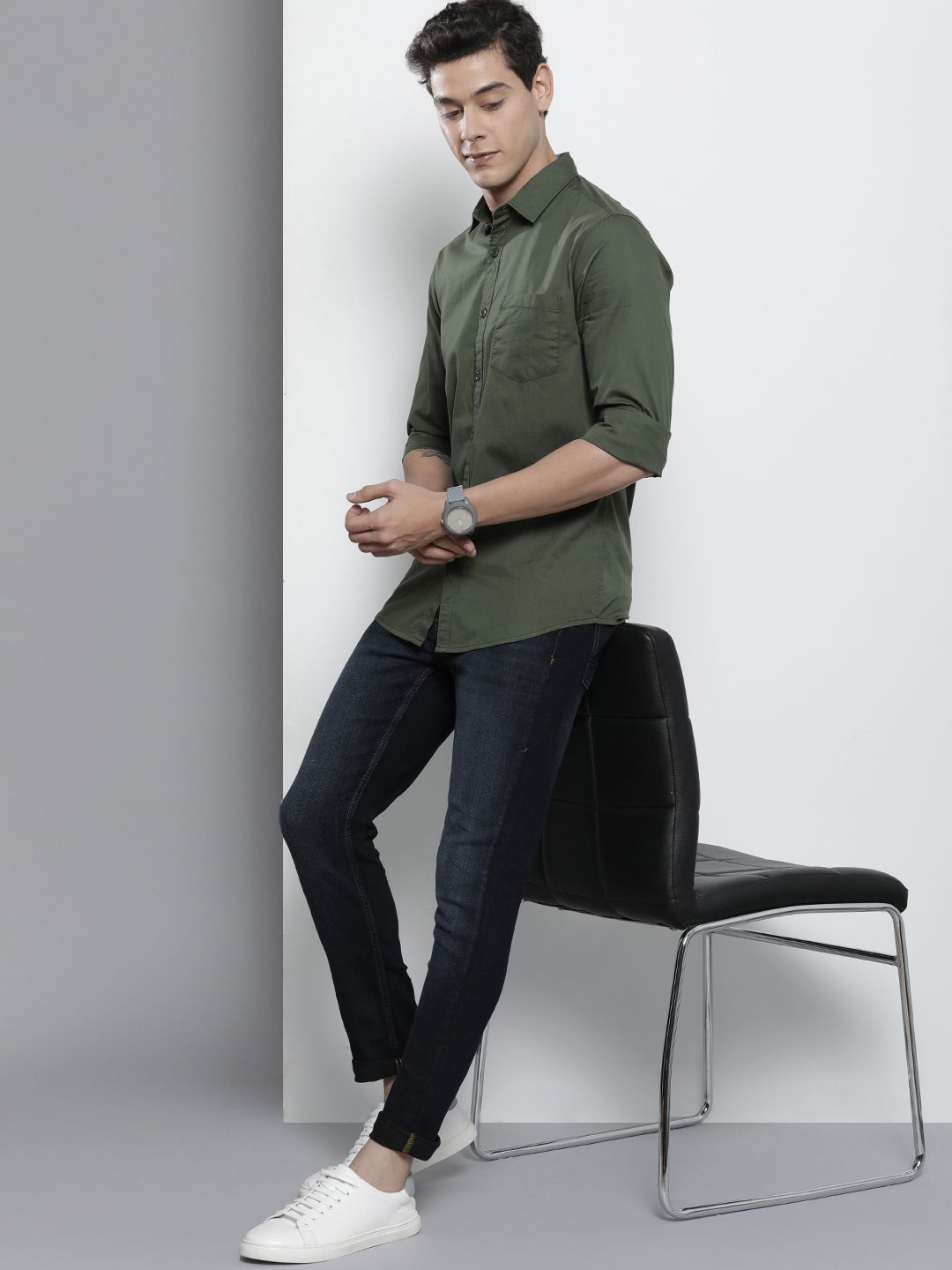 Men Skinny Fit Mid Rise Stretchable Jeans