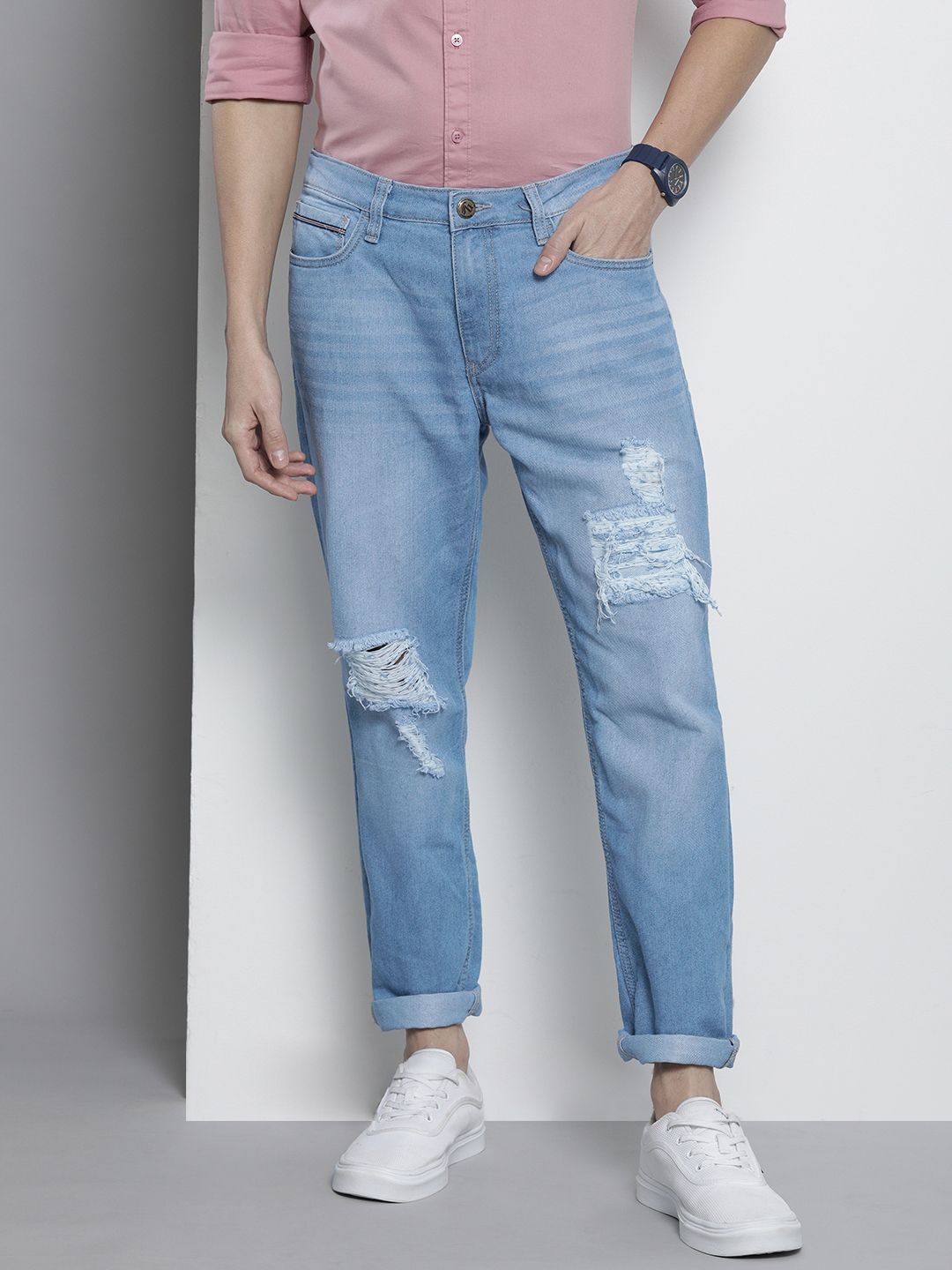 Men Dad Fit Mid Rise Jeans