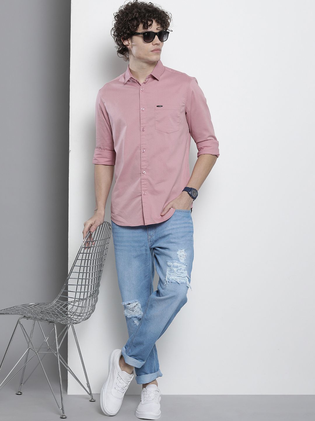 Men Dad Fit Mid Rise Jeans