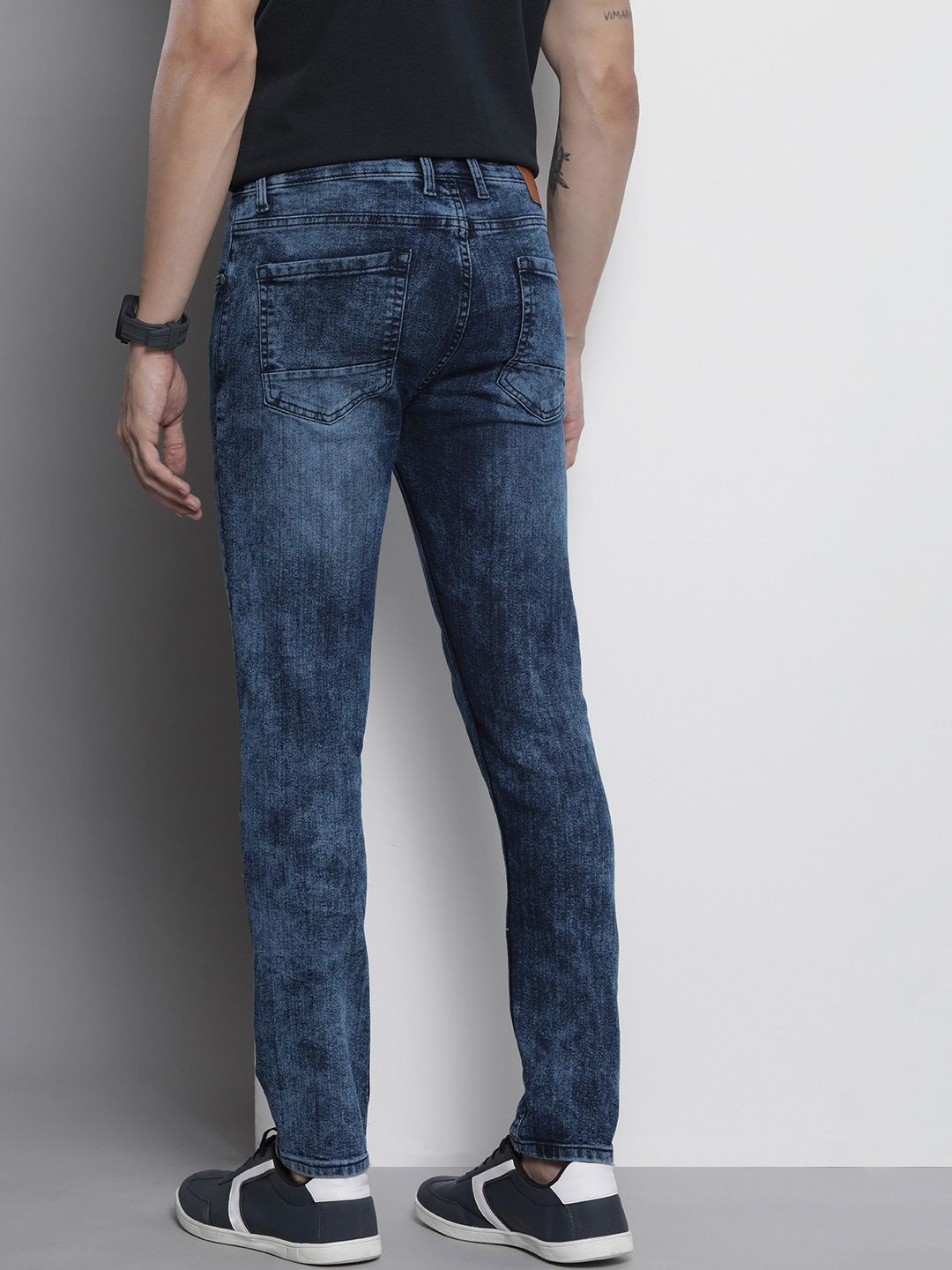 Men Skinny Fit Mid Rise Stretchable Jeans