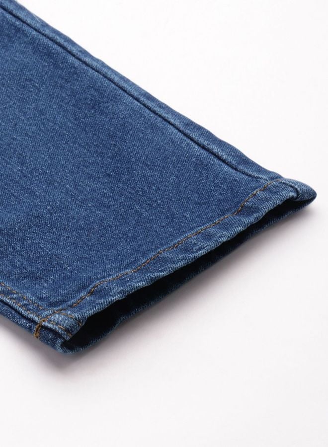 Men Carrot Fit Mid Rise Stretchable Jeans