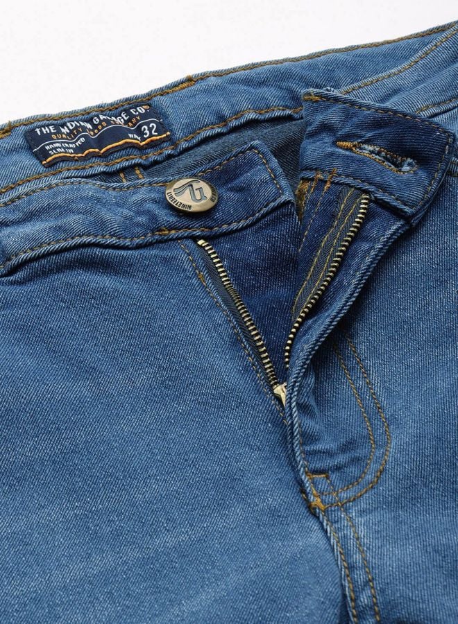 Men Bootcut Mid Rise Stretchable Jeans