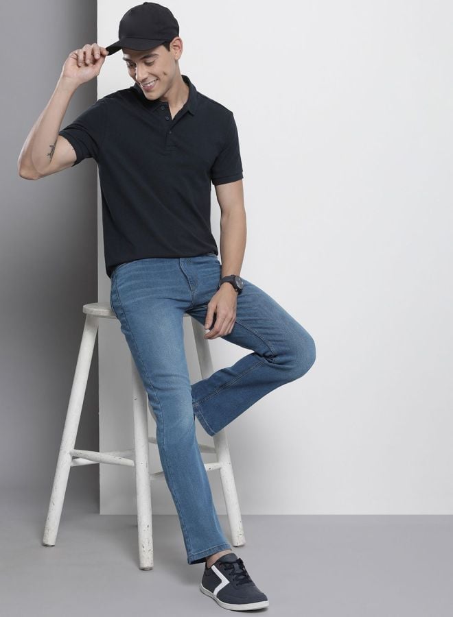 Men Bootcut Mid Rise Stretchable Jeans
