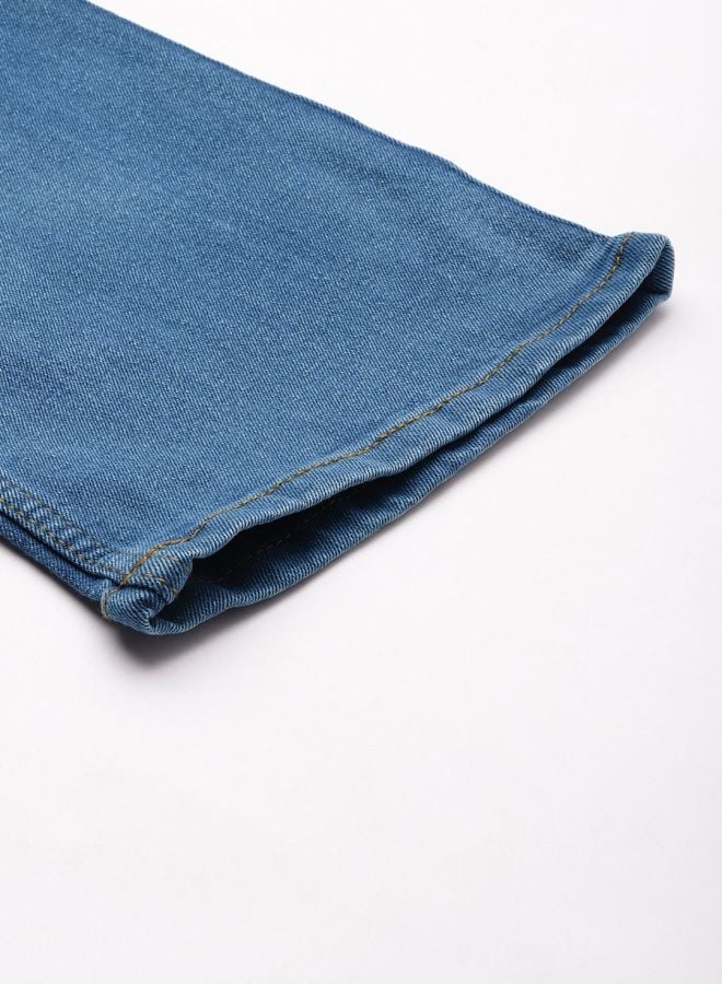 Men Bootcut Mid Rise Stretchable Jeans