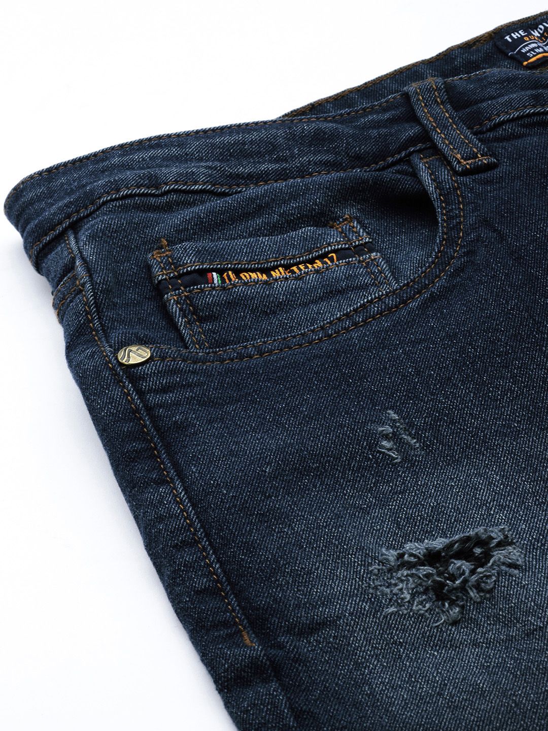 Men Carrot Fit Mid Rise Stretchable Jeans