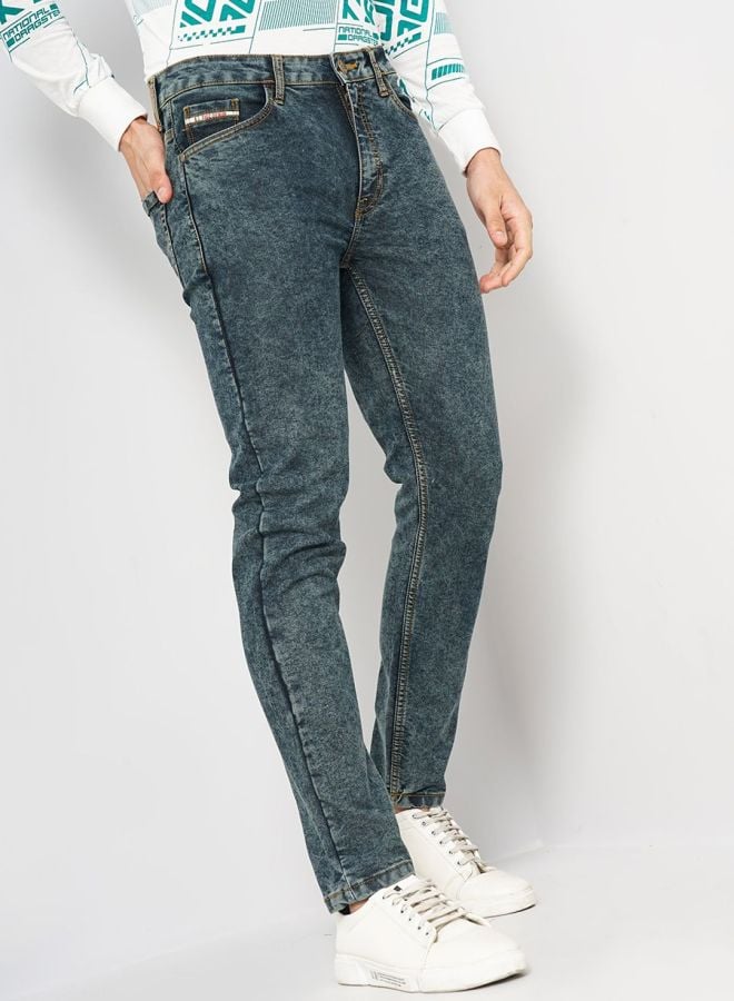 Men Slim Fit Mid Rise Stretchable Jeans