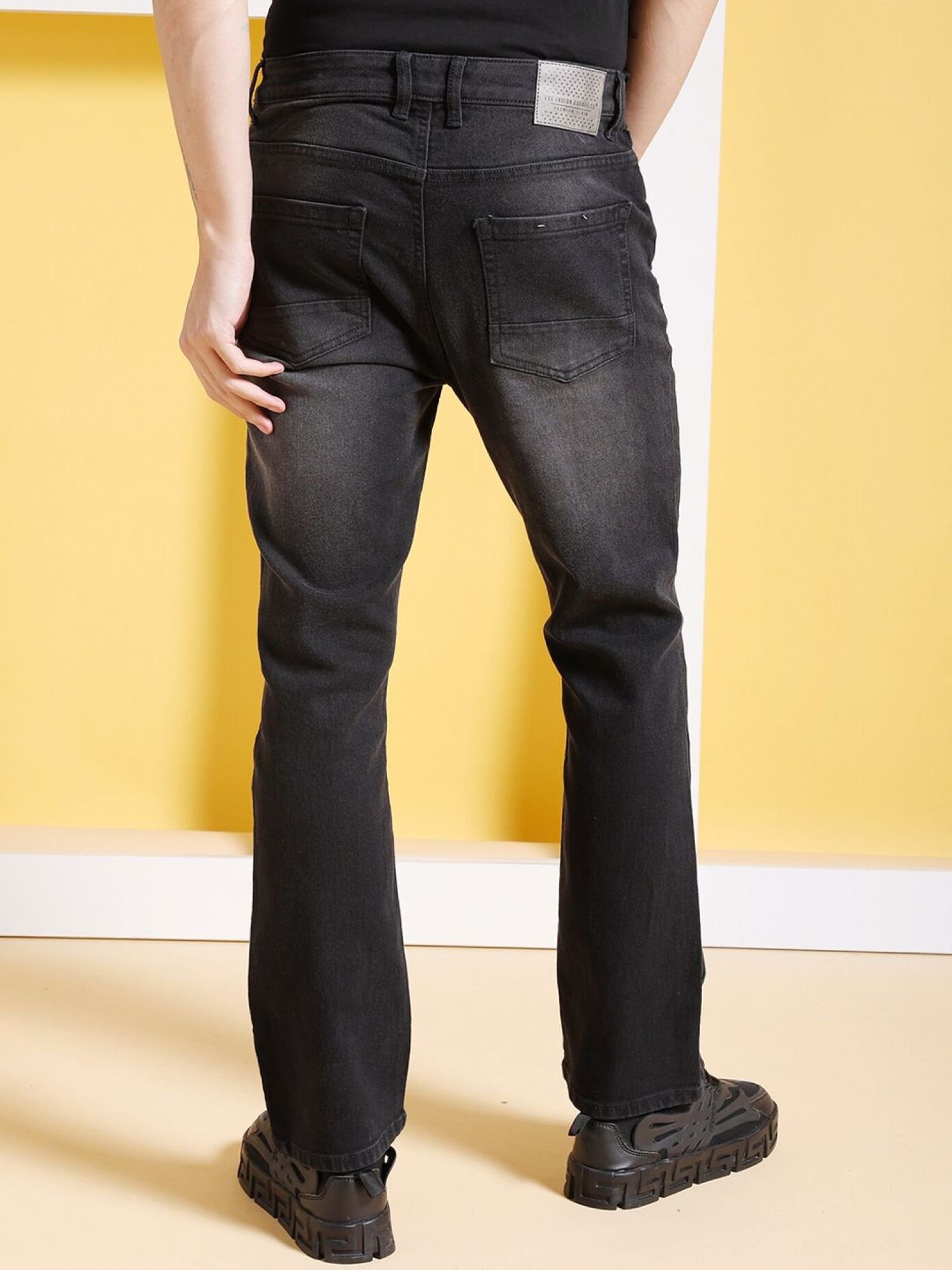 Men Bootcut Mid Rise Stretchable Jeans