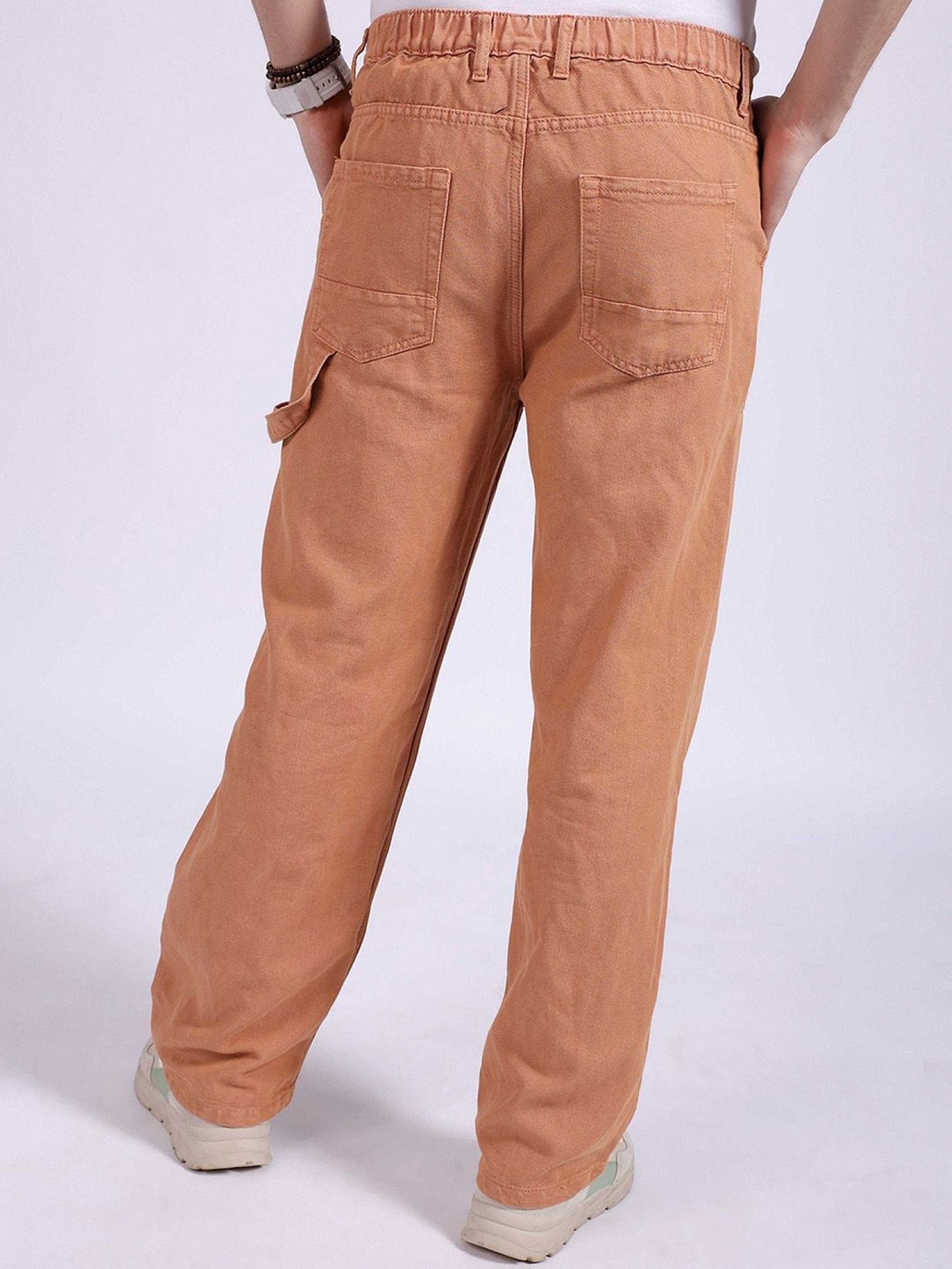 Men Baggy Fit Mid Rise Stretchable Jeans