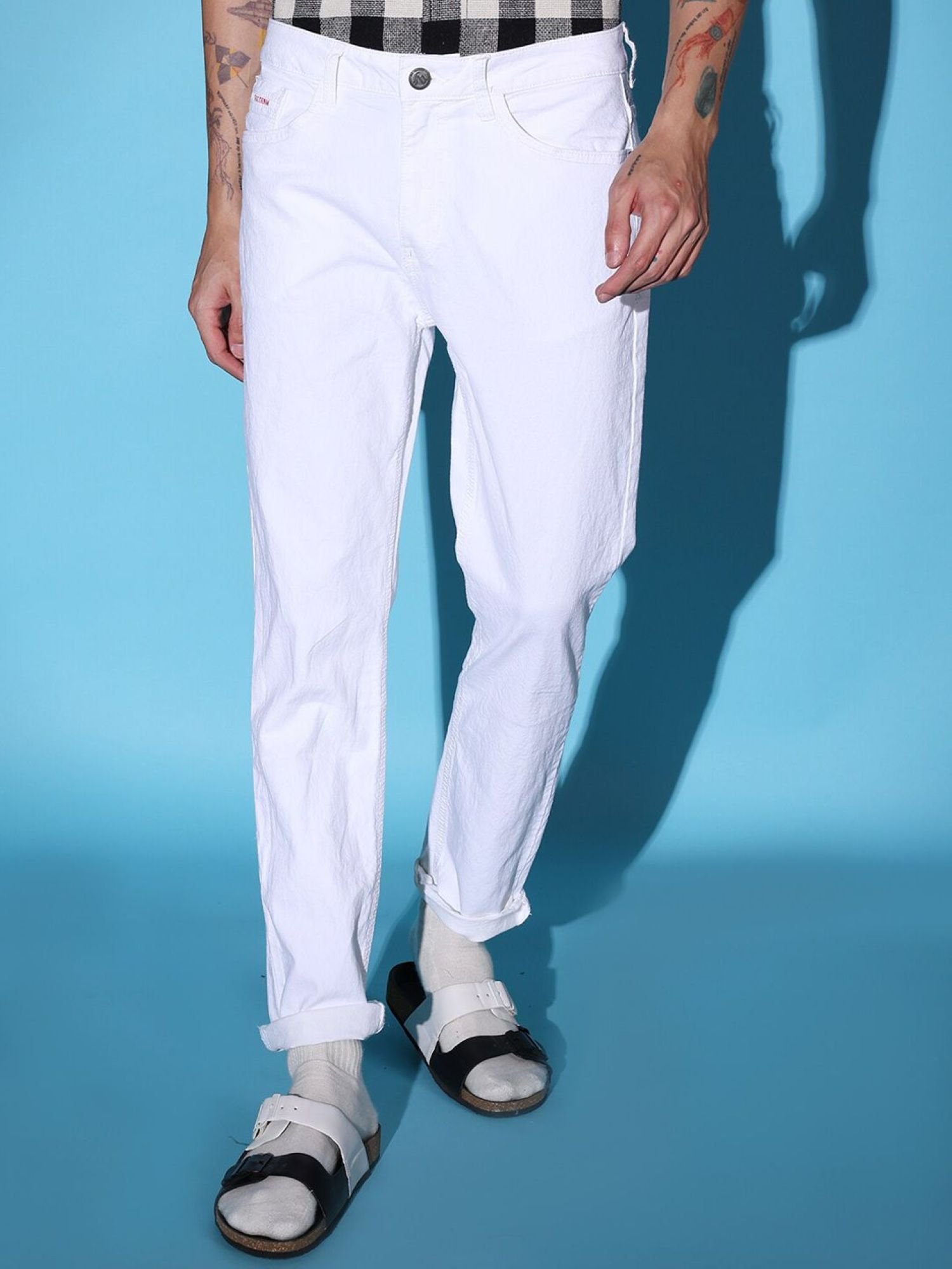 Men Slim Fit Mid Rise Stretchable Jeans