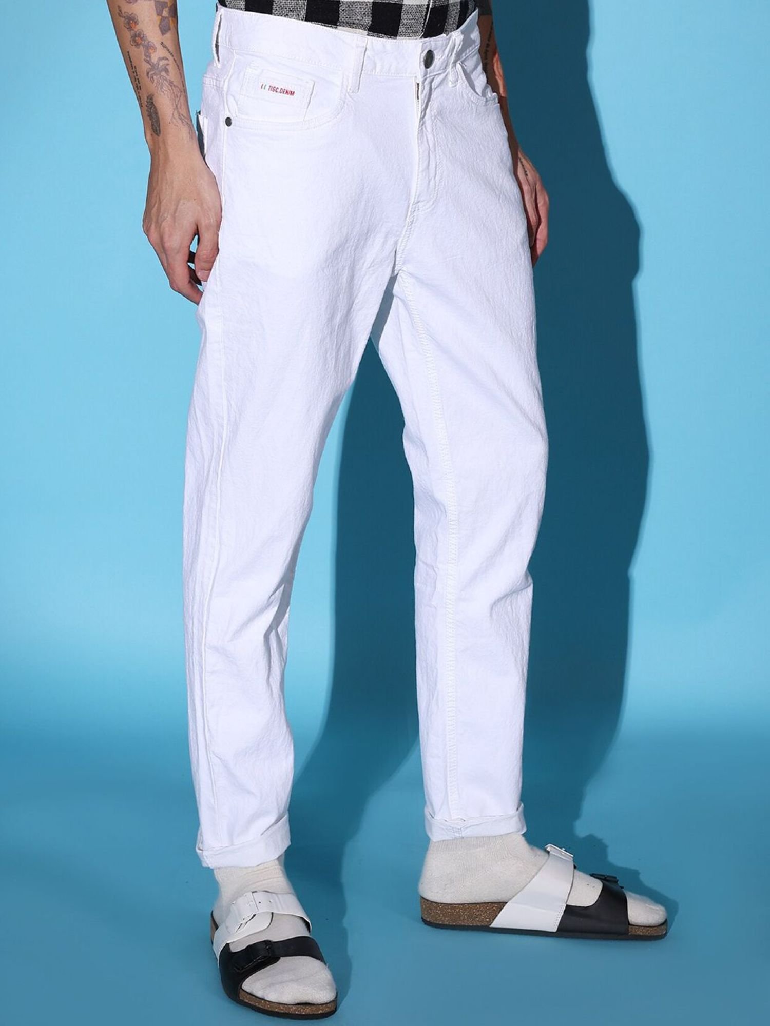 Men Slim Fit Mid Rise Stretchable Jeans