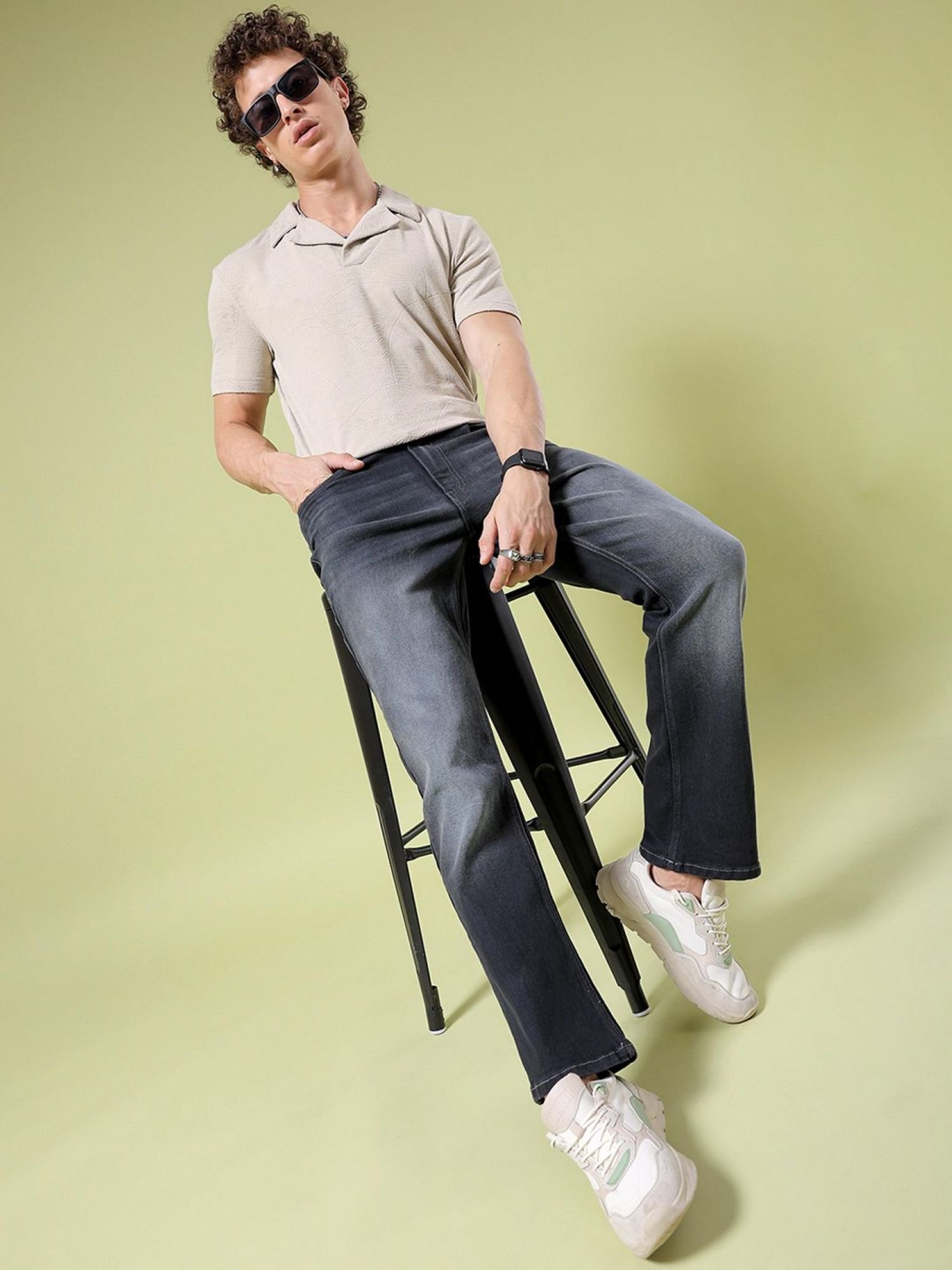 Men Bootcut Mid Rise Stretchable Jeans