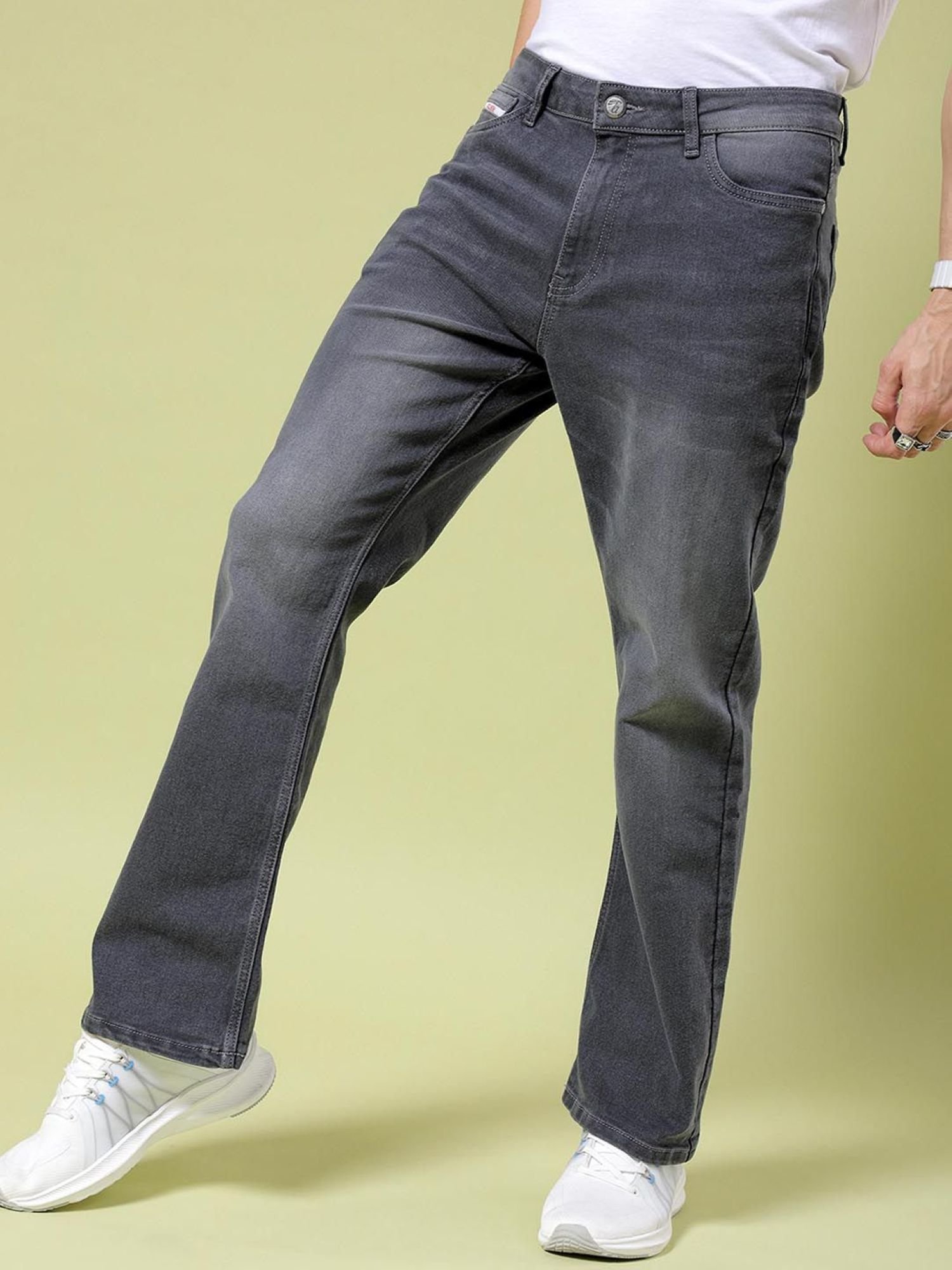 Men Bootcut Mid Rise Stretchable Jeans