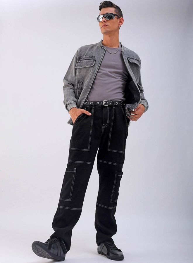 Men Dad Fit Mid Rise Jeans