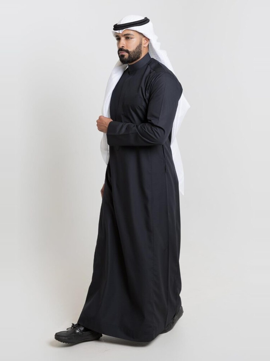 توب كلاسيك رجالي صيفي، أسود - 57 بوصة