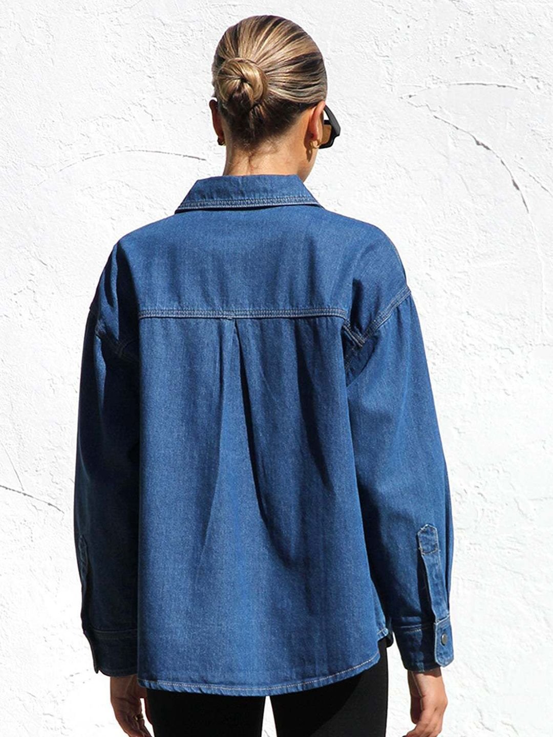 Blue Regular Fit Denim Shirt