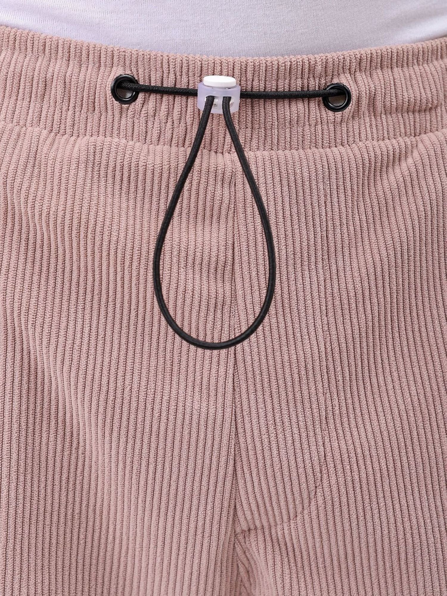 Men Baggy Tapered Fit Textured Mid-Rise Joggers