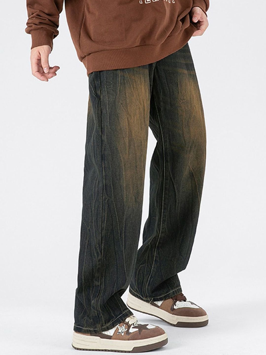 Men Relaxed Fit Faded Jeans