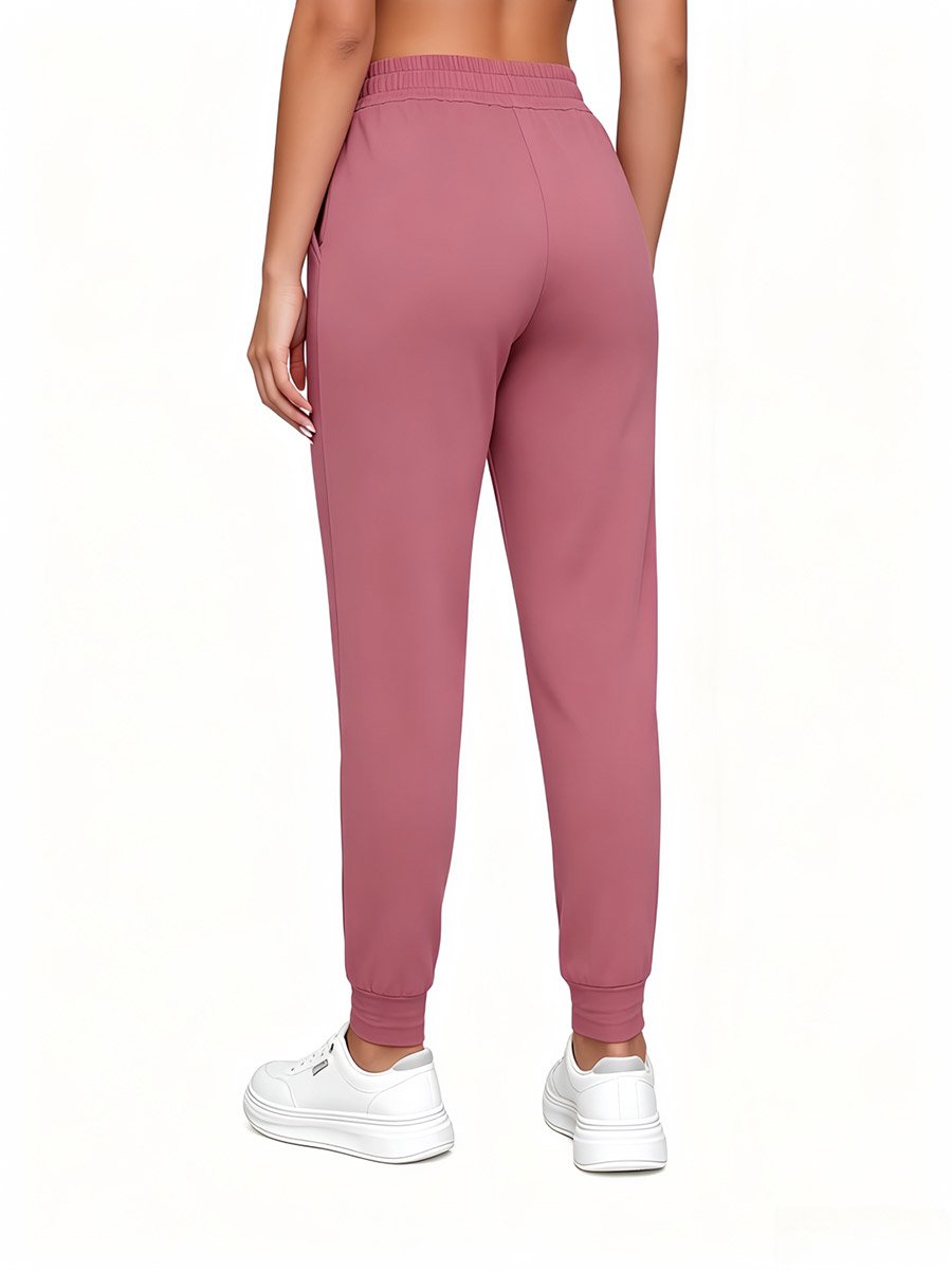 Pink Drawstring Jogger Pants