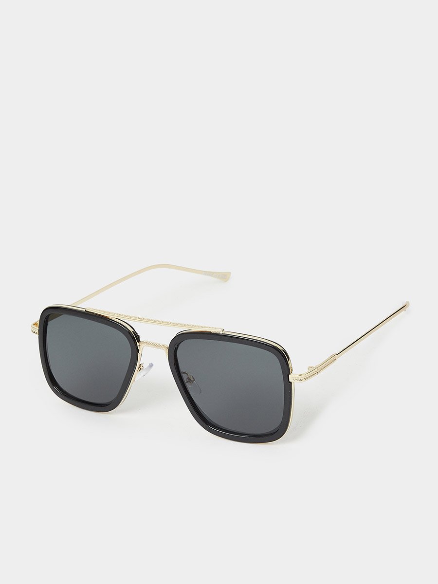Double Bridge Aviator Sunglasses