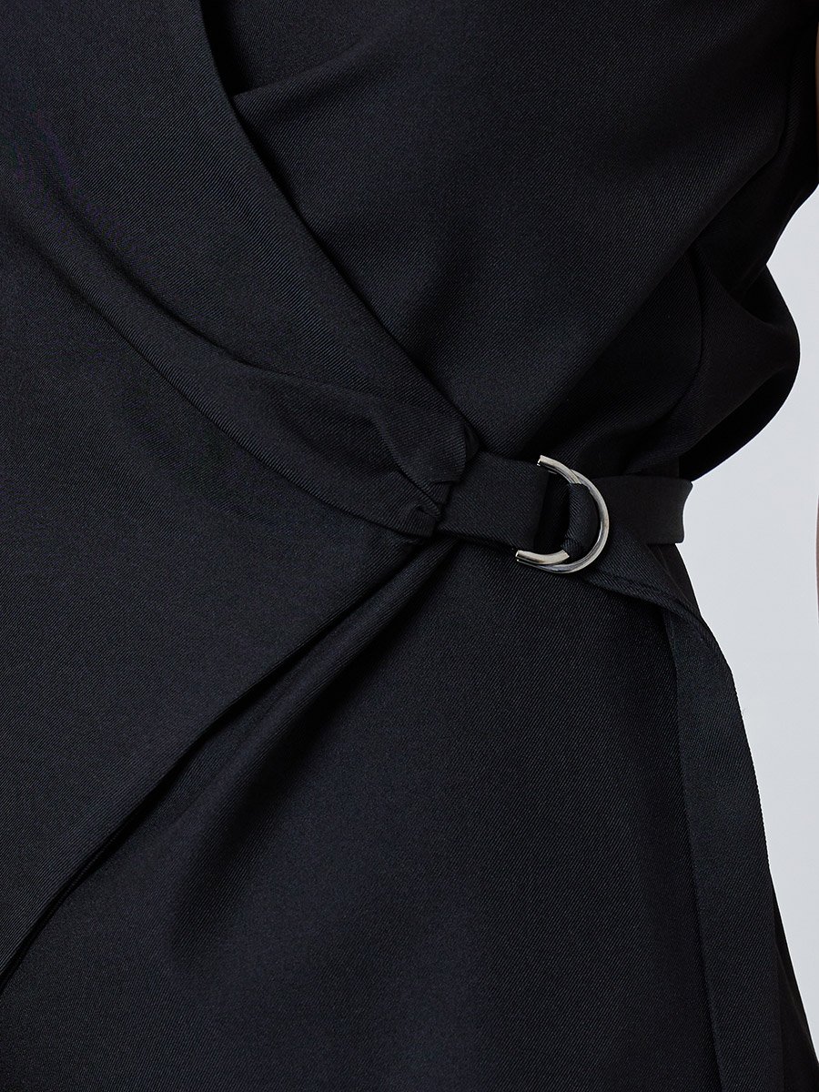 Black Tailored Waistcoat and Trousers Set
