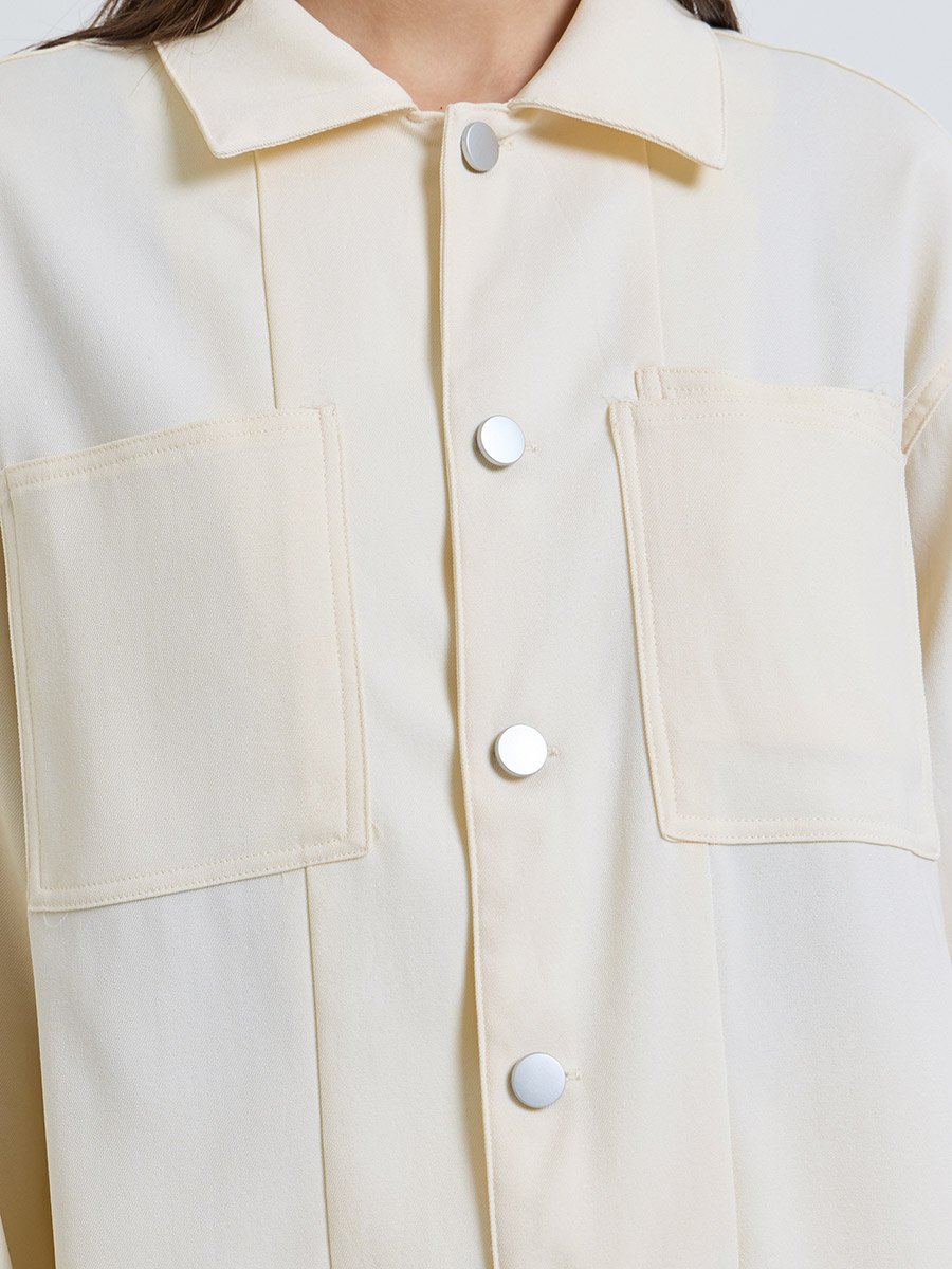 Oversized Longline Shacket and Trousers Set