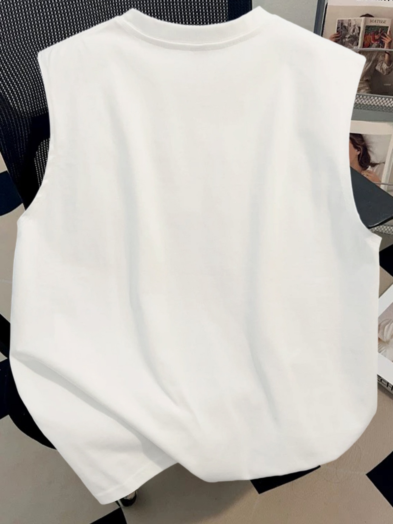 Men Text Print Lightweight Tank Top