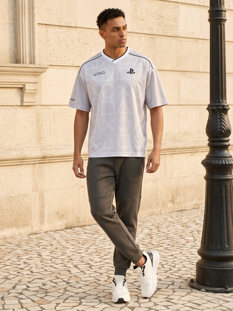 Relaxed Fit Pique Joggers