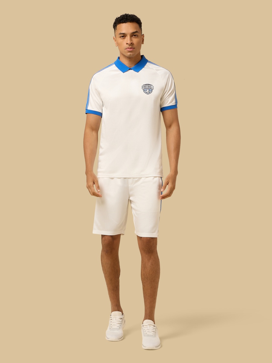 Football Applique Polo T-Shirt