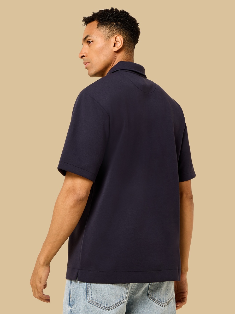 Textured Interlock Polo T-Shirt