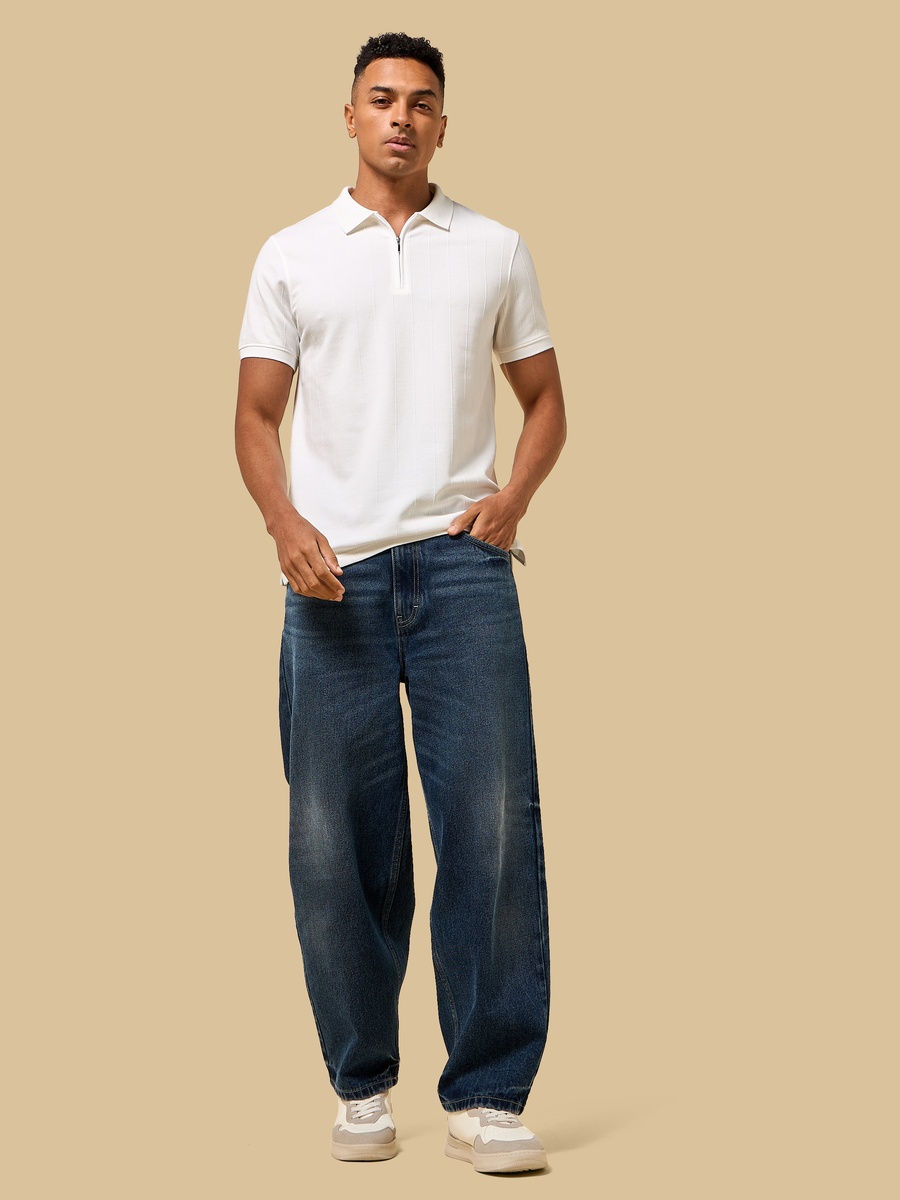 Textured Polo T-Shirt