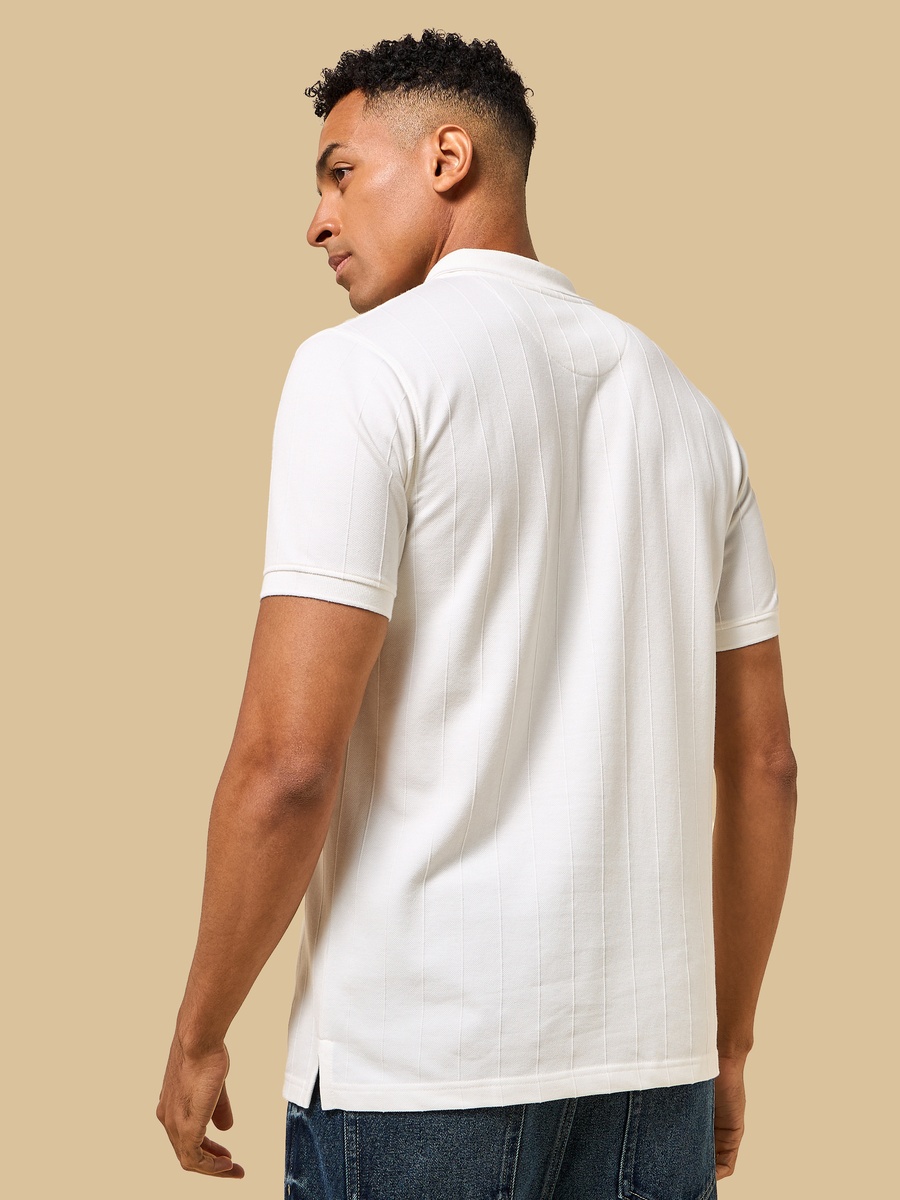 Textured Polo T-Shirt