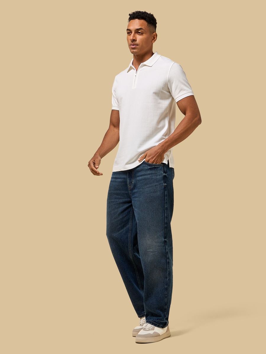Textured Polo T-Shirt