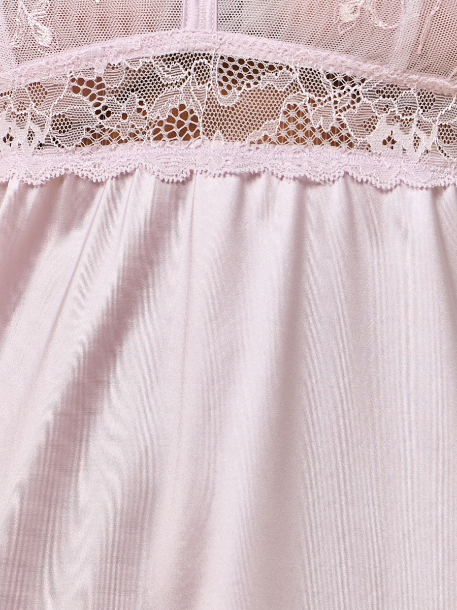 Floral Lace Embroidered Non-Padded Babydoll