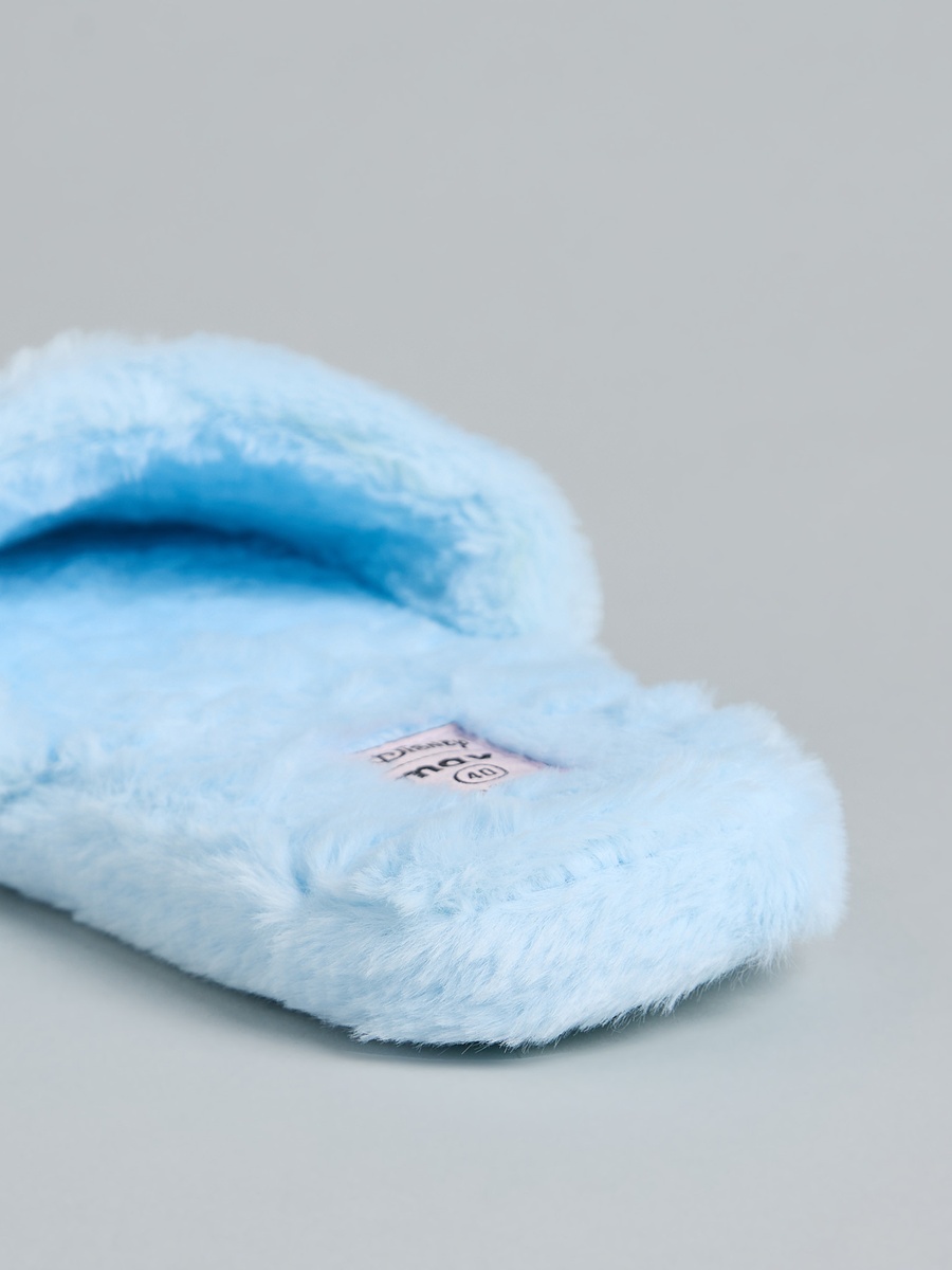Stitch Embroidered Open Toe Bedroom Slides