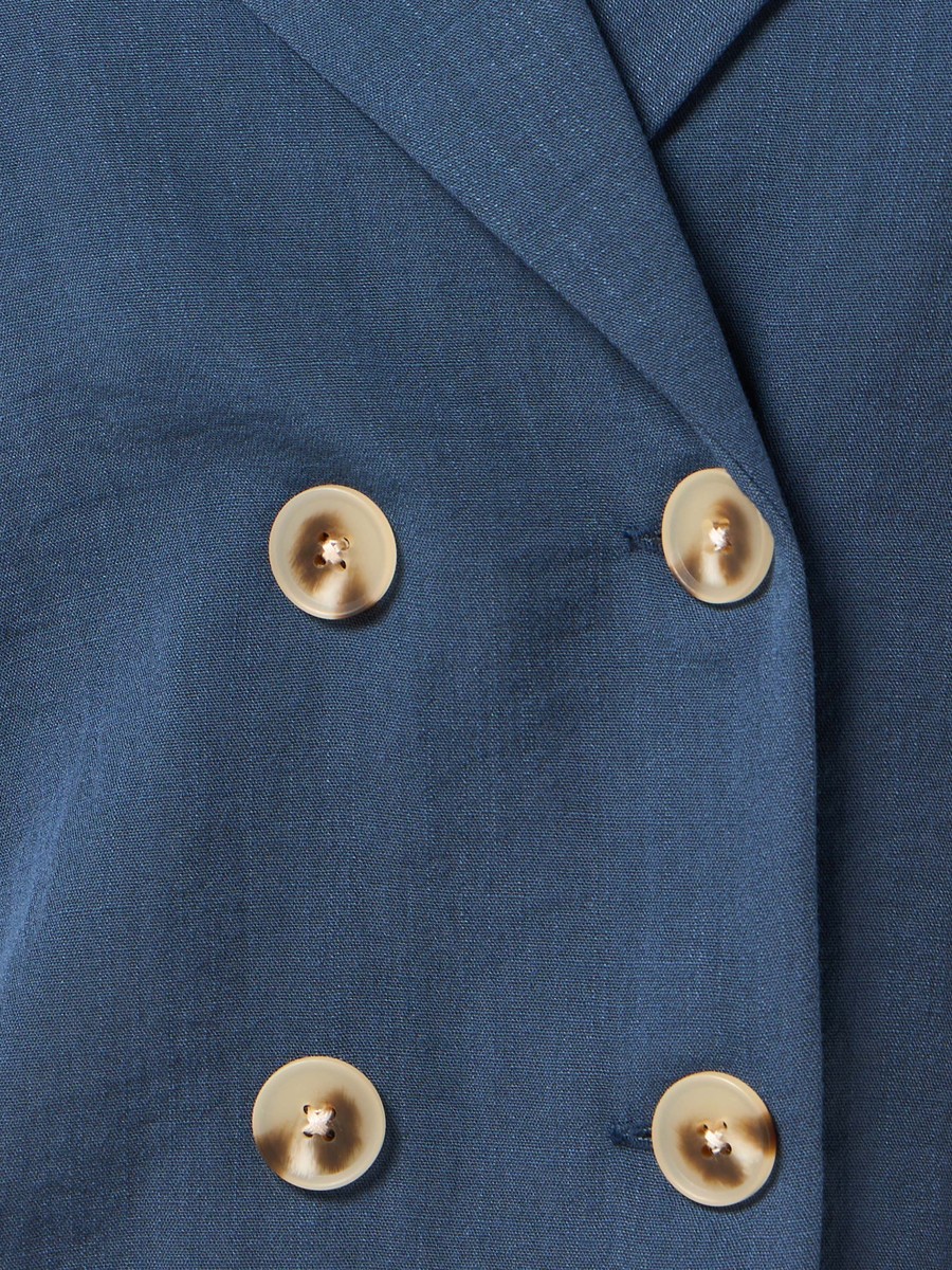 Double Breasted Crop Blazer