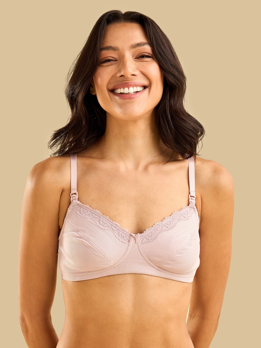 Ribbed Non-Padded Maternity Bra